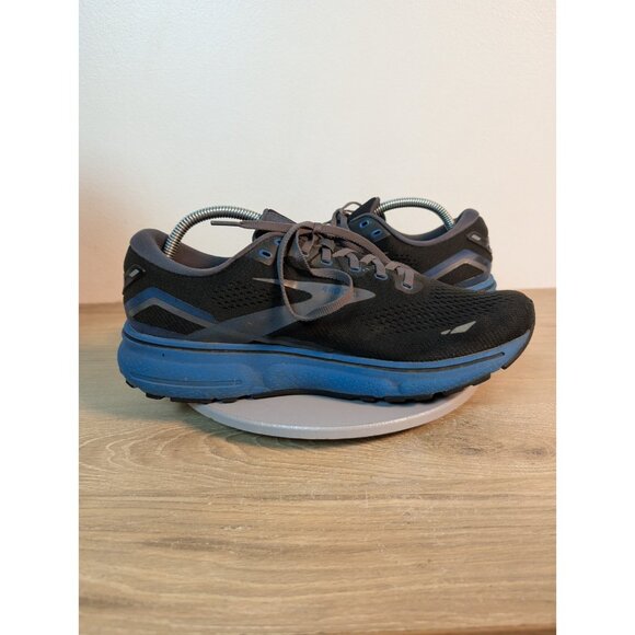 Brooks Ghost 15 Mens Size 11 Black Blue Gray Athletic Running Shoes Sneakers - Picture 8 of 10